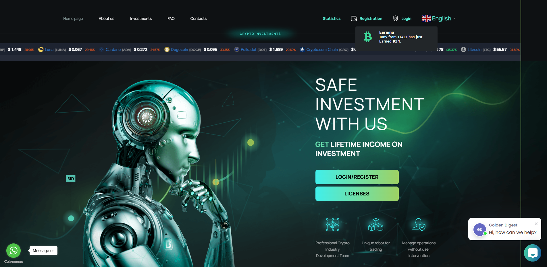 Stored capture of deconinvestment.com
