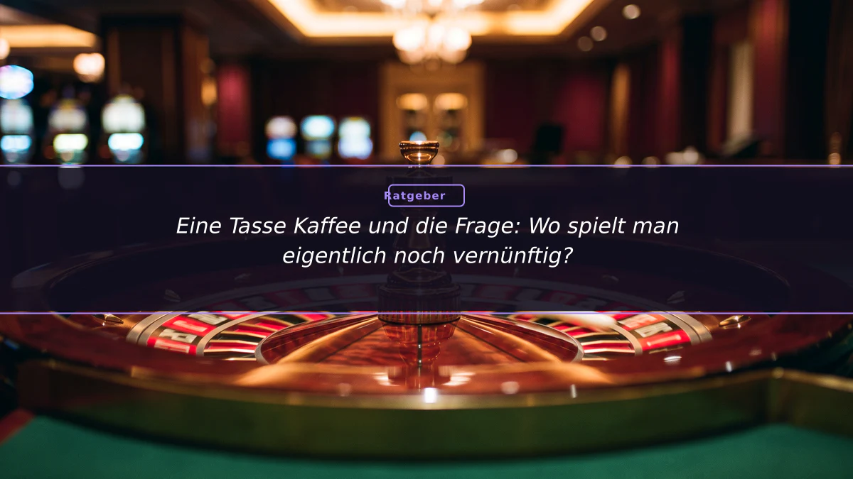 Eine Tasse Kaffee und die Frage: Wo spielt man eigentlich noch vernünftig?