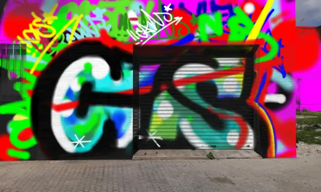 Graffiti artwork by CANS