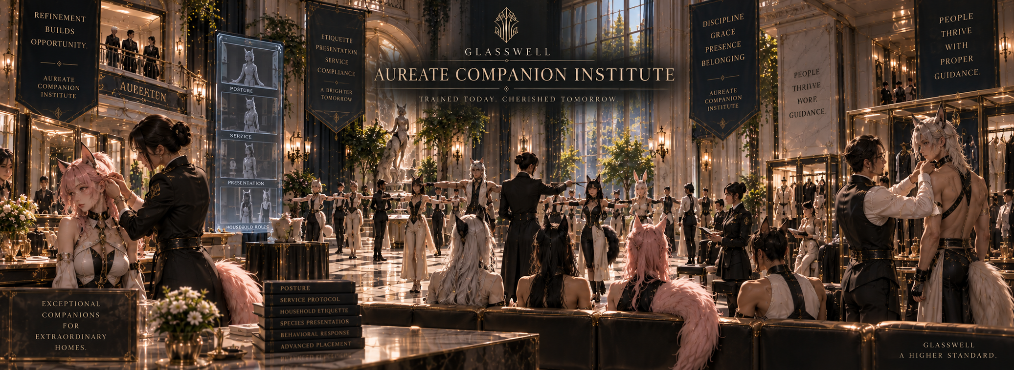 Training hall inside the Aureate Companion Institute.