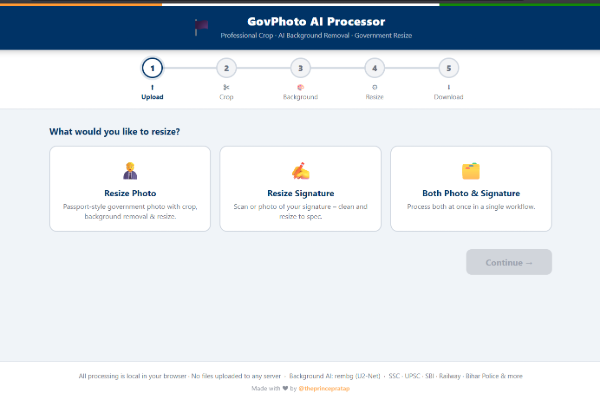 AI Government Exam Photo Processor