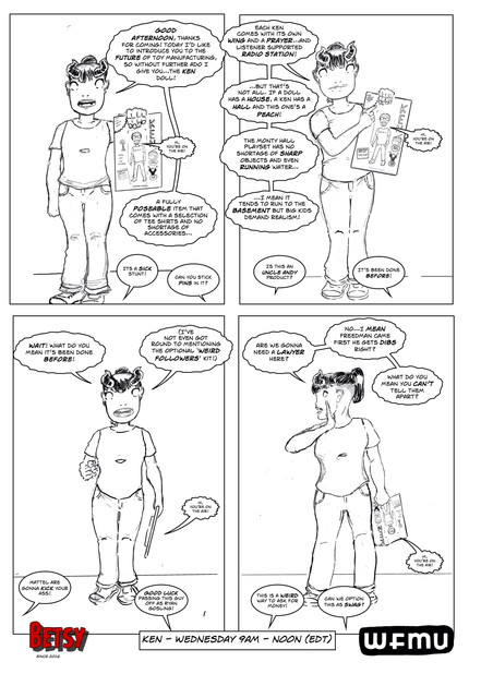 KEN DOLL LETTERED
