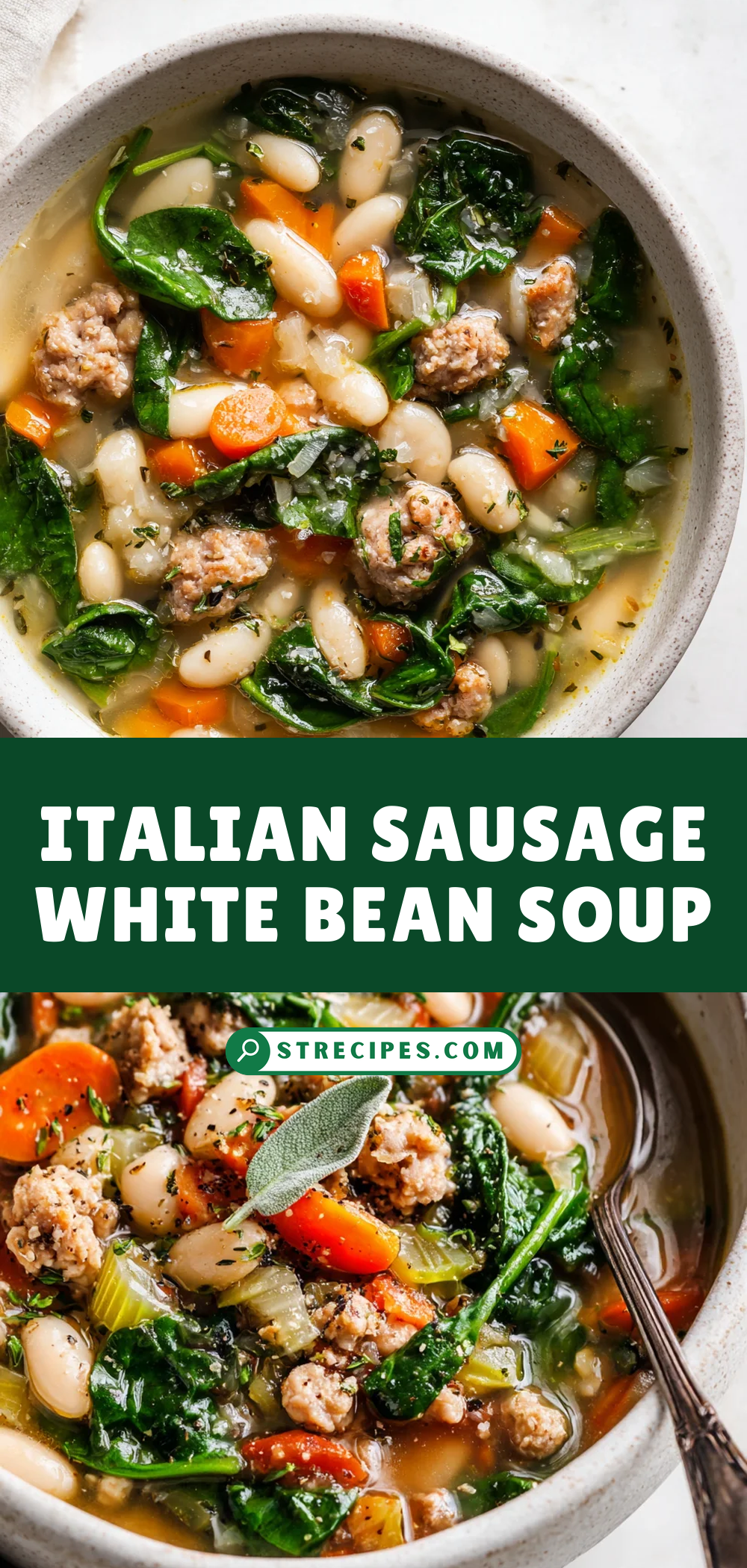Italian Sausage White Bean Soup — homemade Italian Sausage White recipe