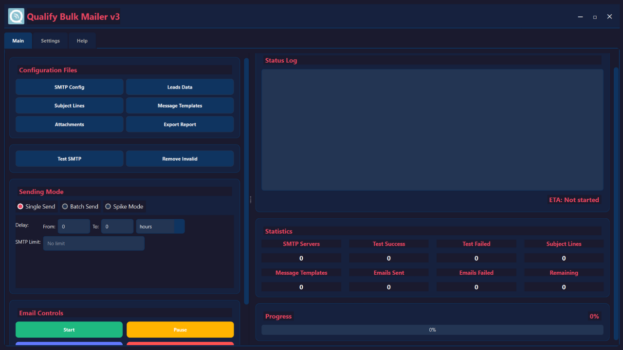 Qualify Bulk Mailer - Bulk Email Sender Software + Full Reseller + (License Generator)