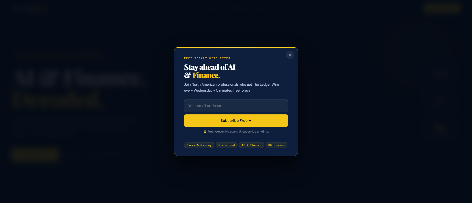 Screenshot of theledgerwire.com