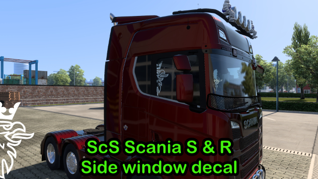 Scania Griffin Window Decals – SCS Scania S & R