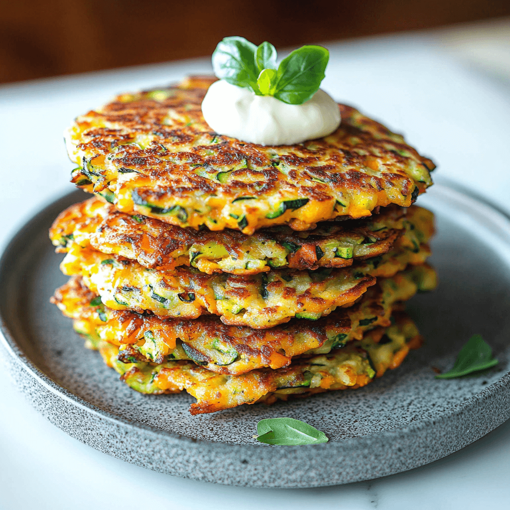 Crispy Zucchini & Sweet Potato Fritters to Try step photo