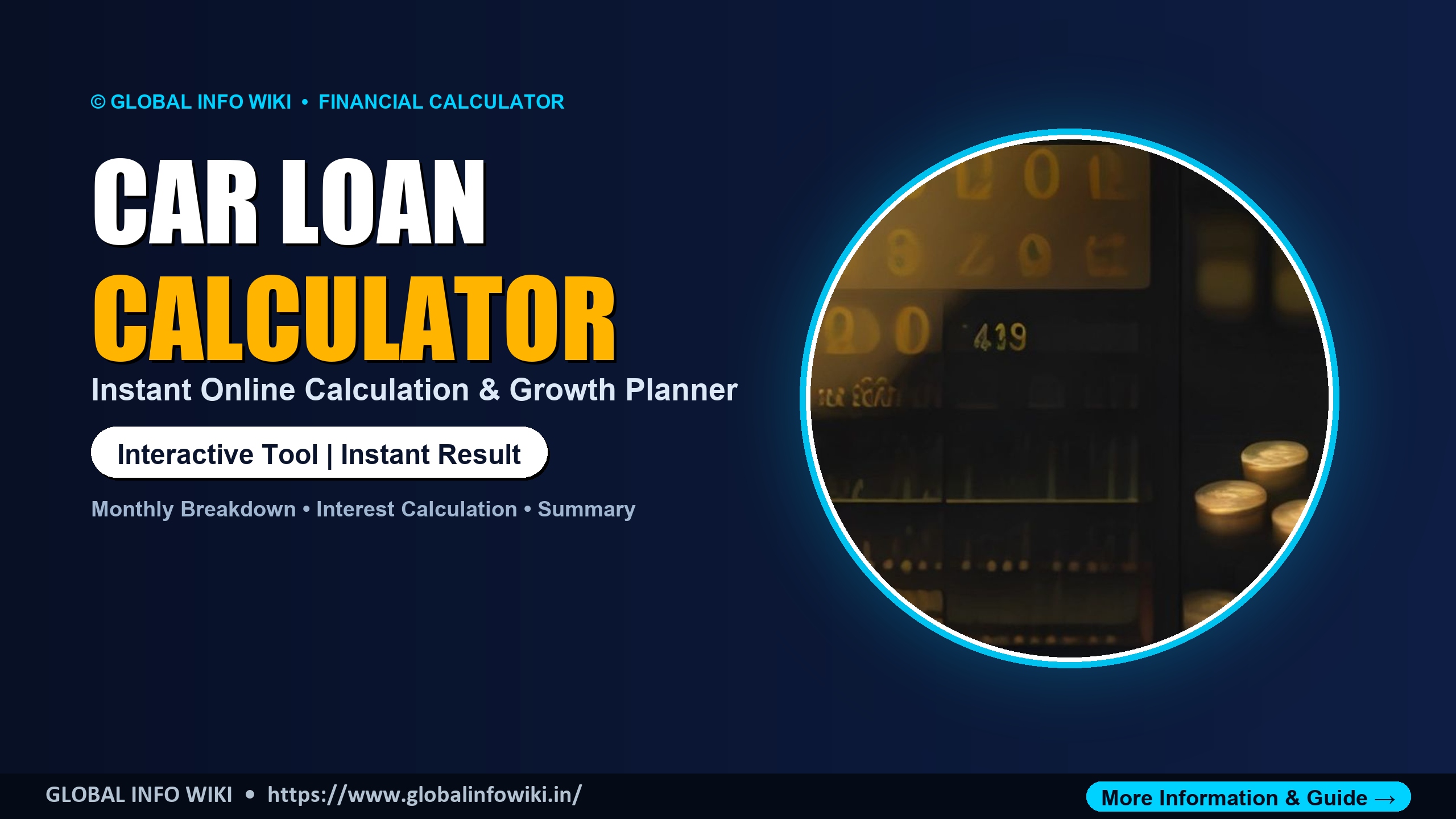 Car Loan EMI & On-Road Price Calculator — Calculate Down Payment, Interest & Monthly EMI Car Loan EMI & On-Road Price Calculator — Calculate Down Payment, Interest & Monthly EMI