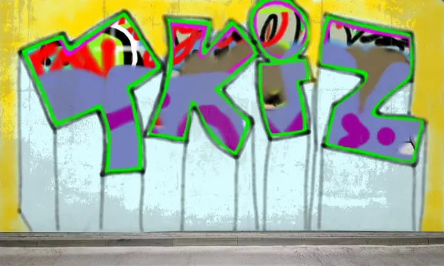 Graffiti artwork by Tkiz