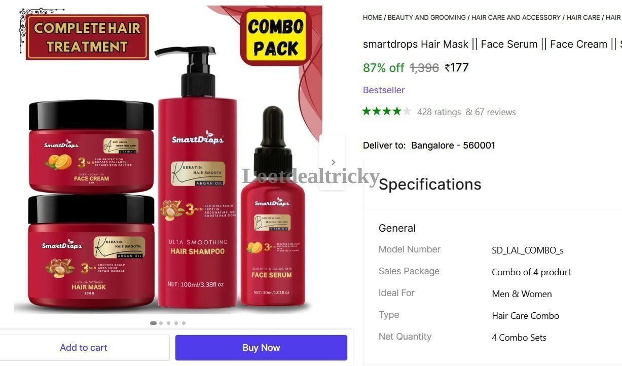 Smartdrops Hair Mask Offer Image