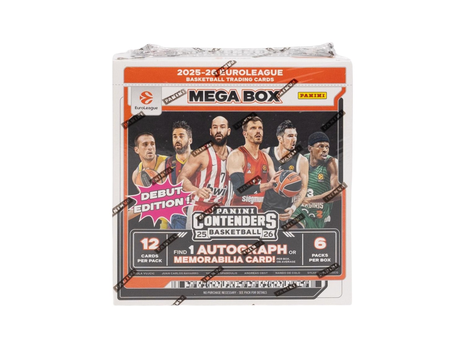 2025-26 Panini Contenders EuroLeague Basketball Hobby Mega Box