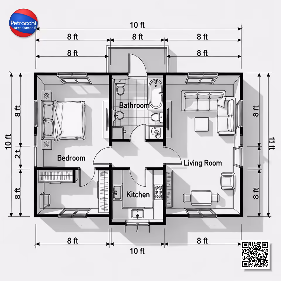 Piantina di un appartamento Piantina di un appartamento
