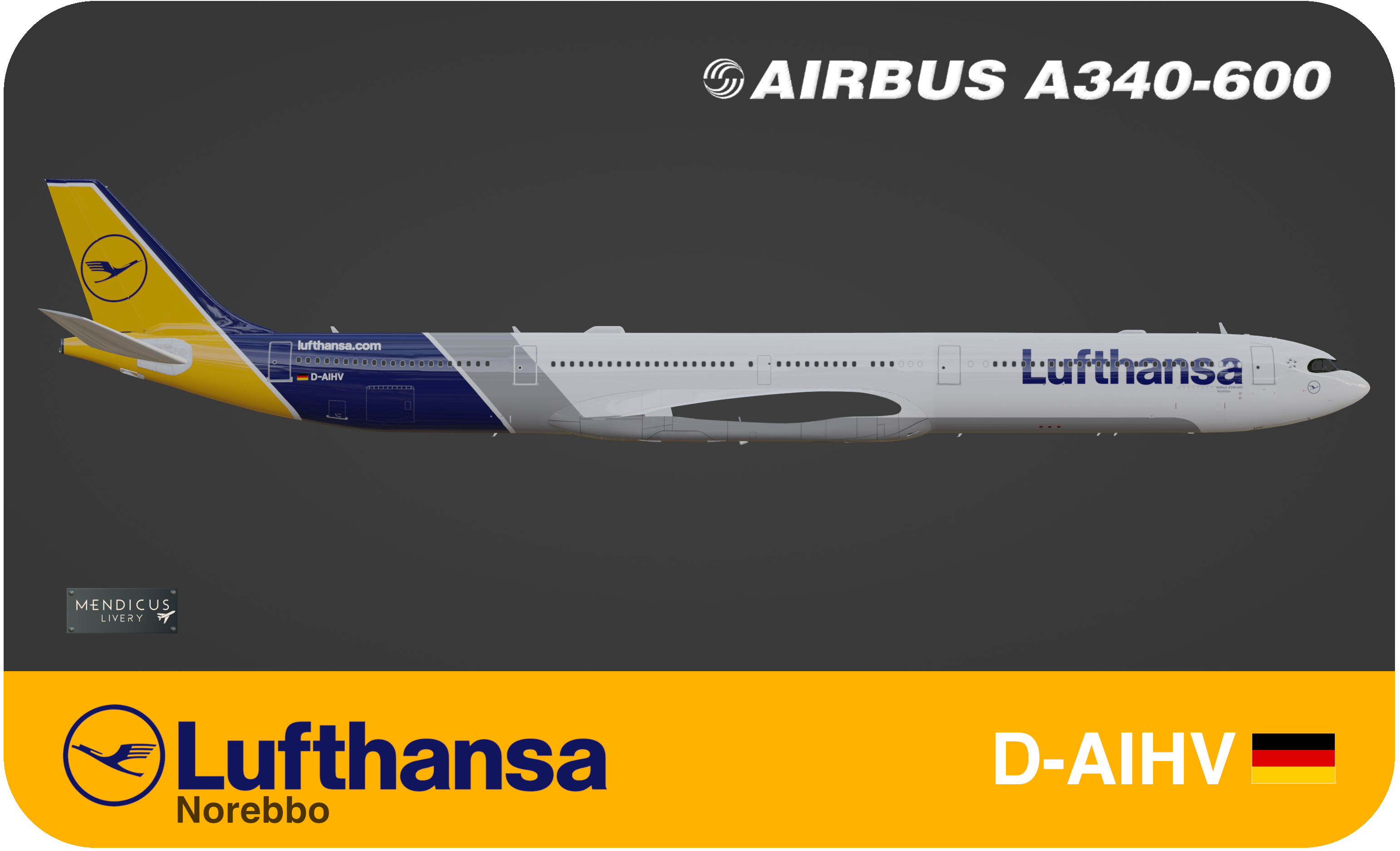 ToLiss A340 600 LUFTHANSA In Remembrance 2008 2025 D AIHV 