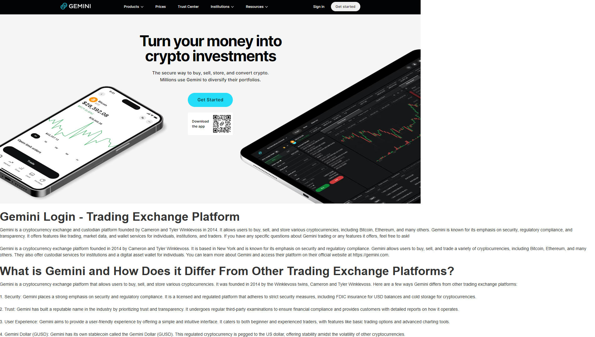 Screenshot of gemniloogen.webflow.io