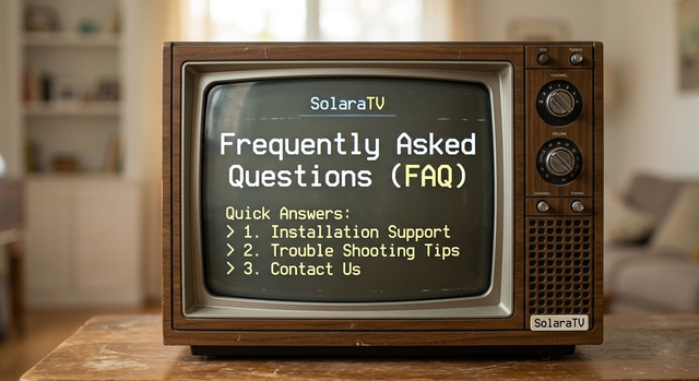 SOLARA TV FAQ - Best IPTV Service 2026