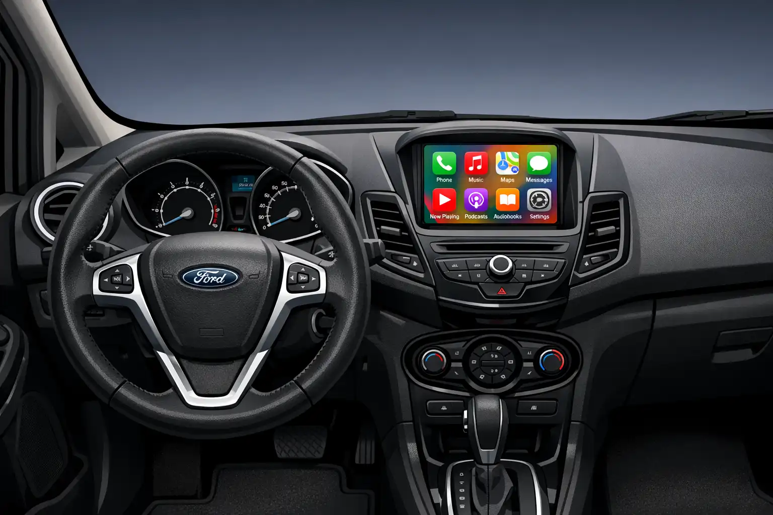 Intérieur Ford Fiesta 2015 avec système SYNC 2 d’origine