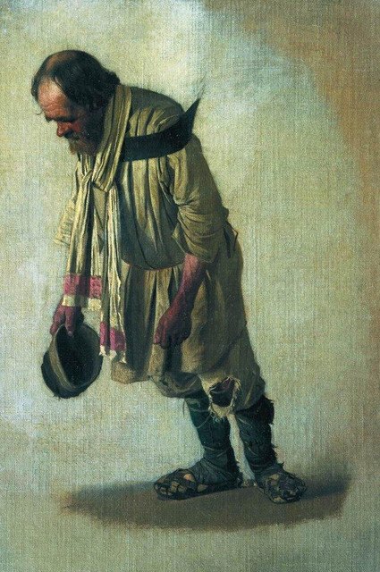 Бурлак с шапкою в руке 1866