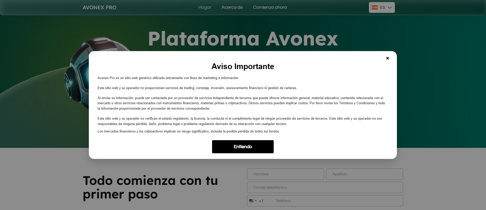 Stored capture of avonexpro-es.live
