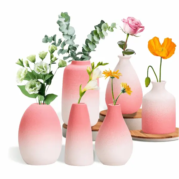 Elegant Gradient Ceramic Vases for Stylish Home Decor
