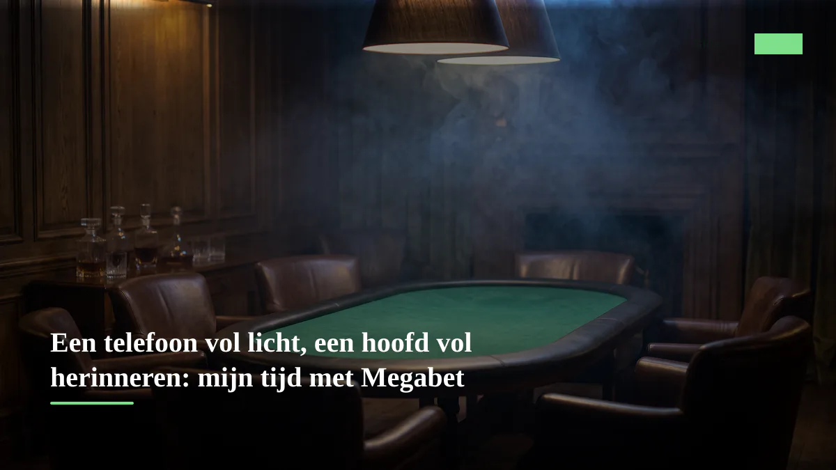 Een telefoon vol licht, een hoofd vol herinneren: mijn tijd met Megabet