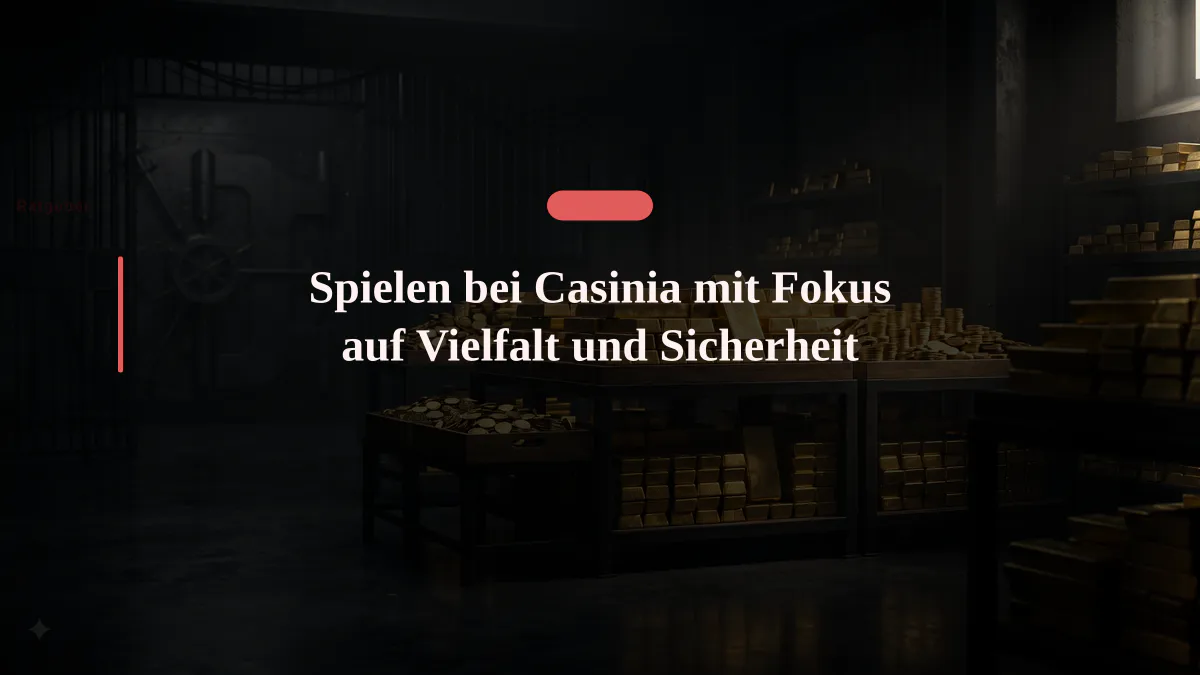 Spielen bei Casinia mit Fokus auf Vielfalt und Sicherheit