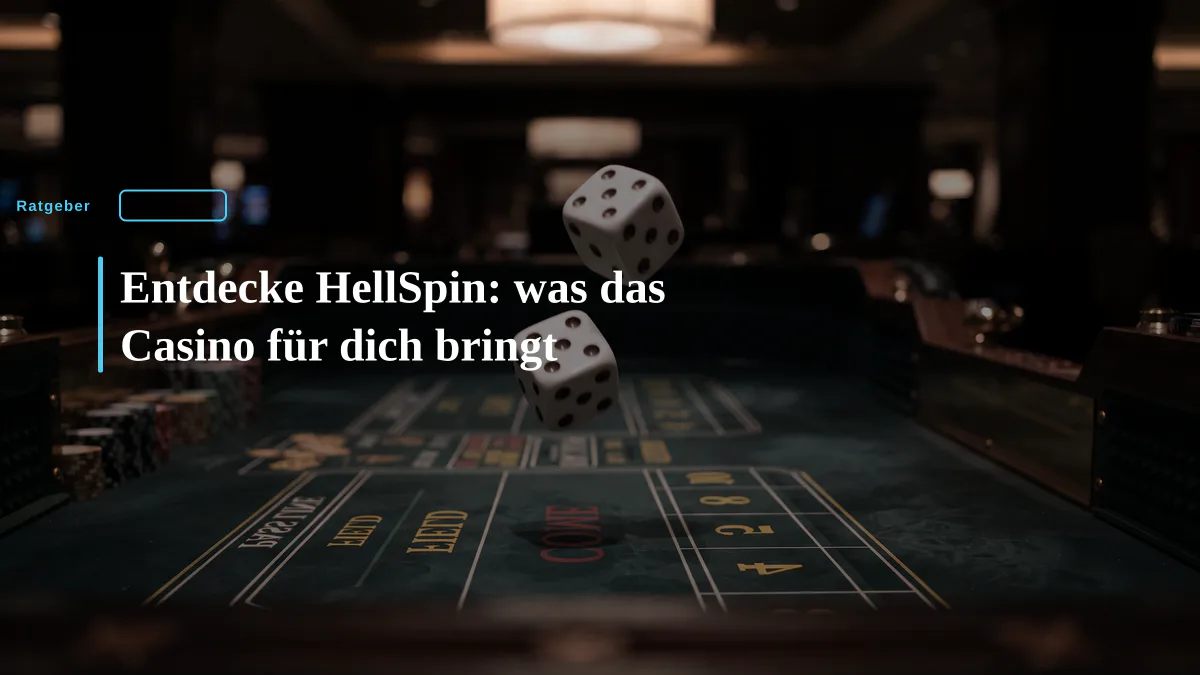 Entdecke HellSpin: was das Casino für dich bringt