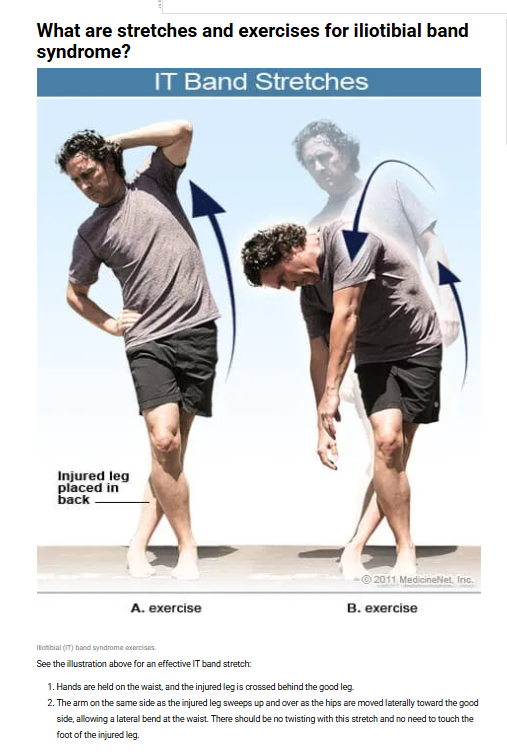 IT BAND STRETCHES
