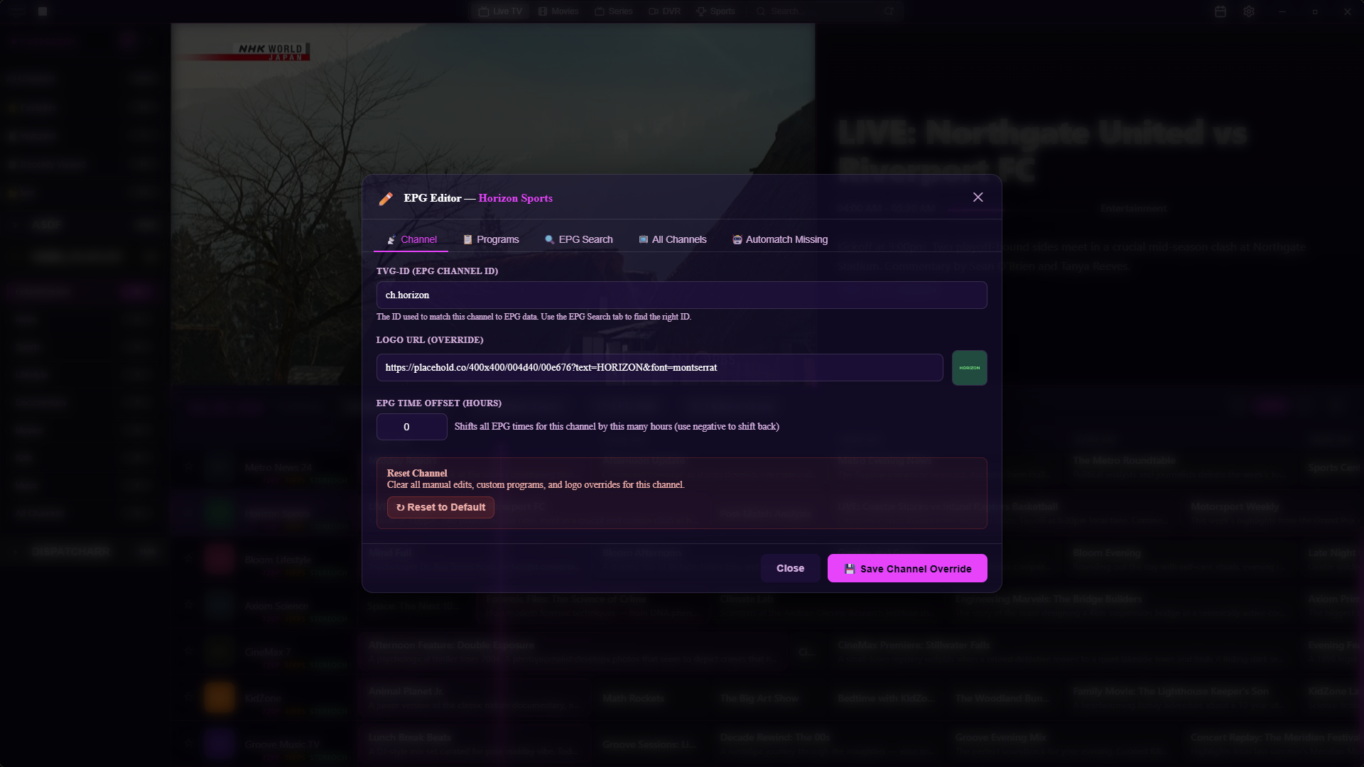 EPG Editor