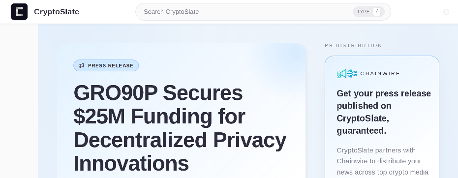 Stored capture of gro90p-cryptoslate.com