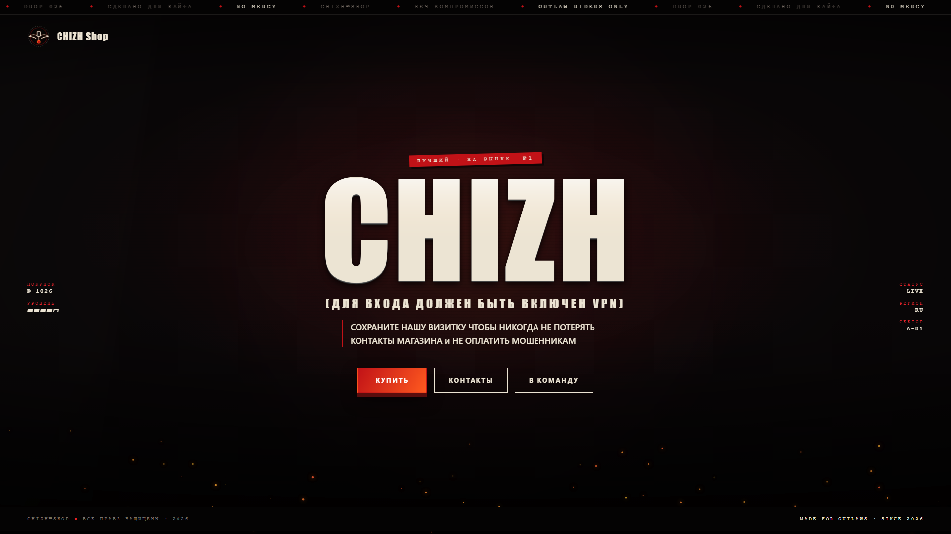 Stored capture of chizh.shop