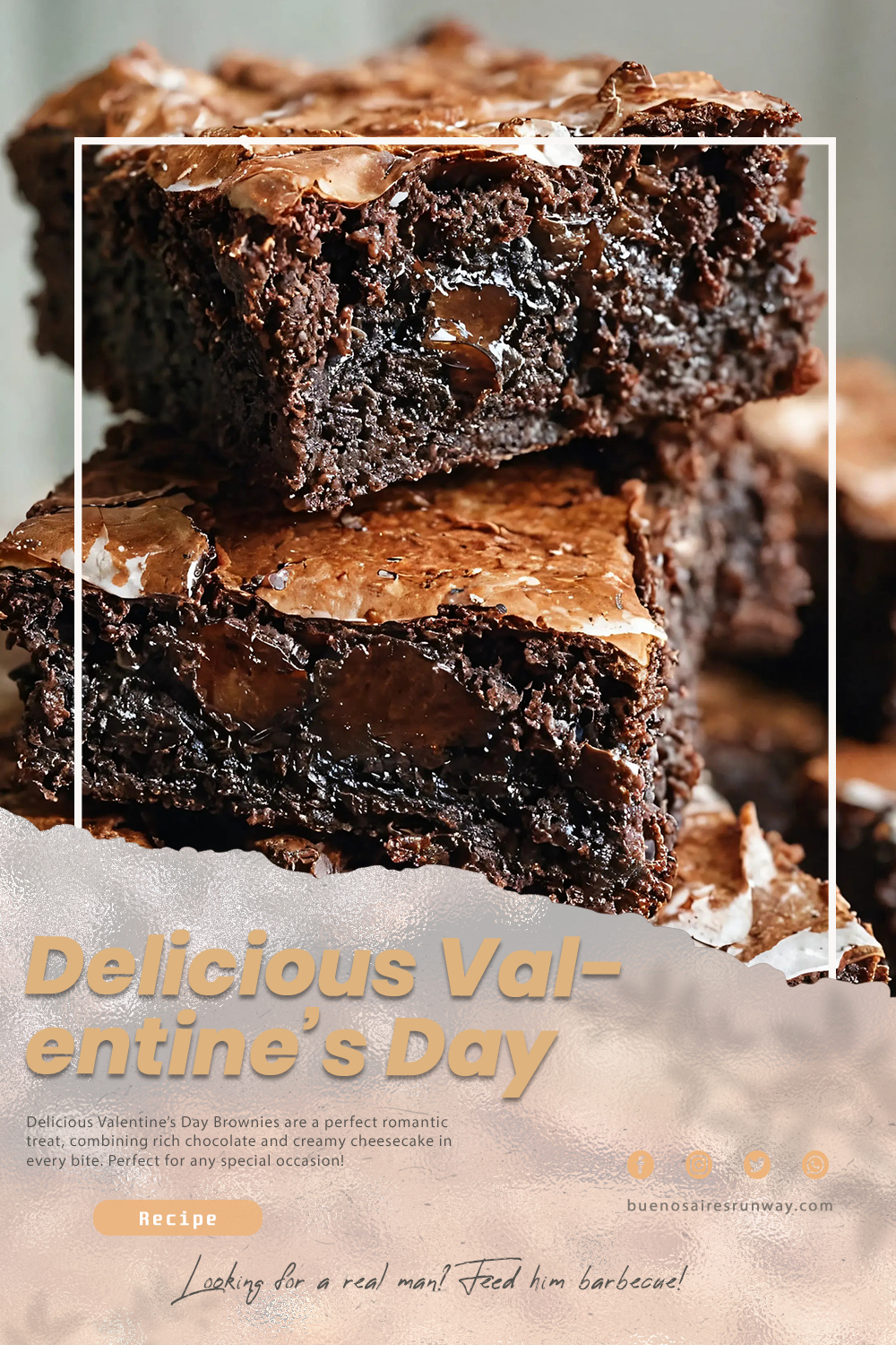 Delicious Valentine's Day Brownies