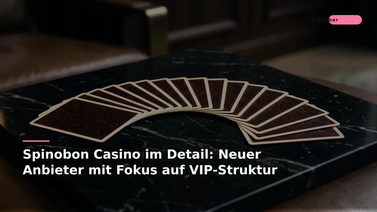 Spinobon Casino im Detail: Neuer Anbieter mit Fokus auf VIP-Struktur