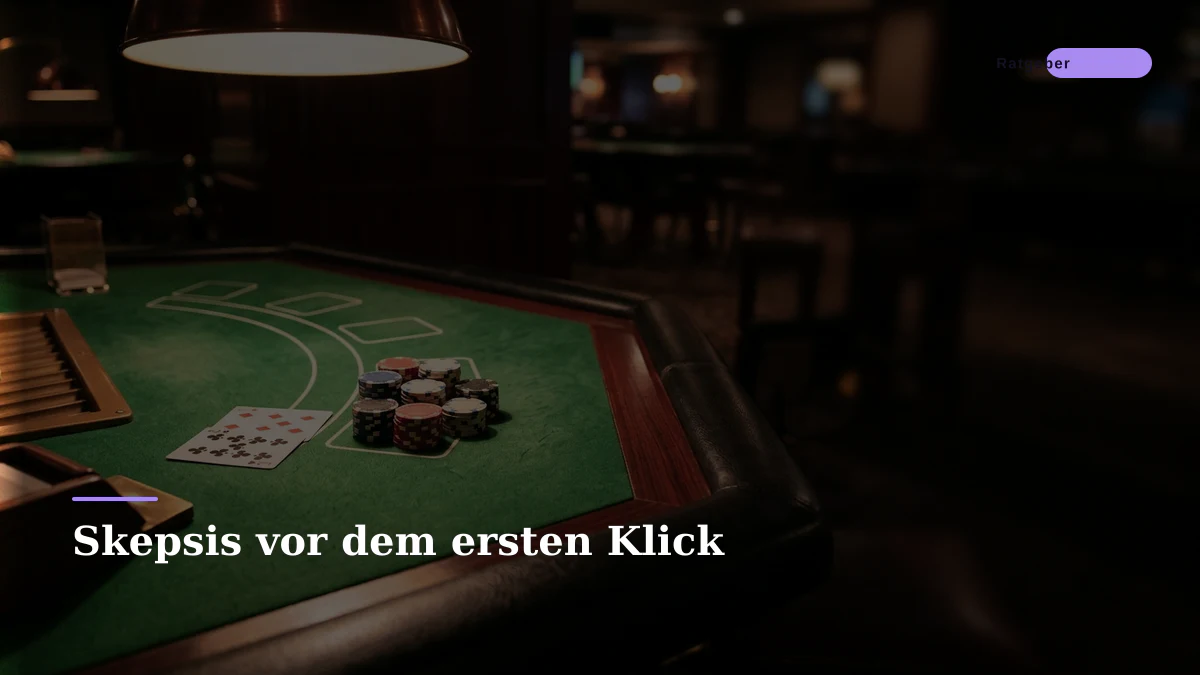 Skepsis vor dem ersten Klick