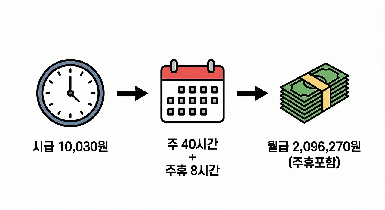 최저시급 월급 계산법과 최저시급 계산기 활용