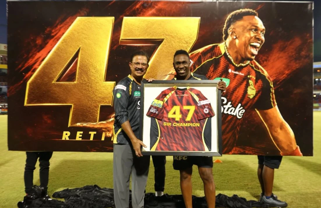 Dwayne Bravo Jersey No 47 Retired
