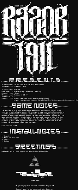 The Witcher 3 Wild Hunt Remastered Razor1911