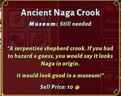 Museum donation status inside an item tooltip