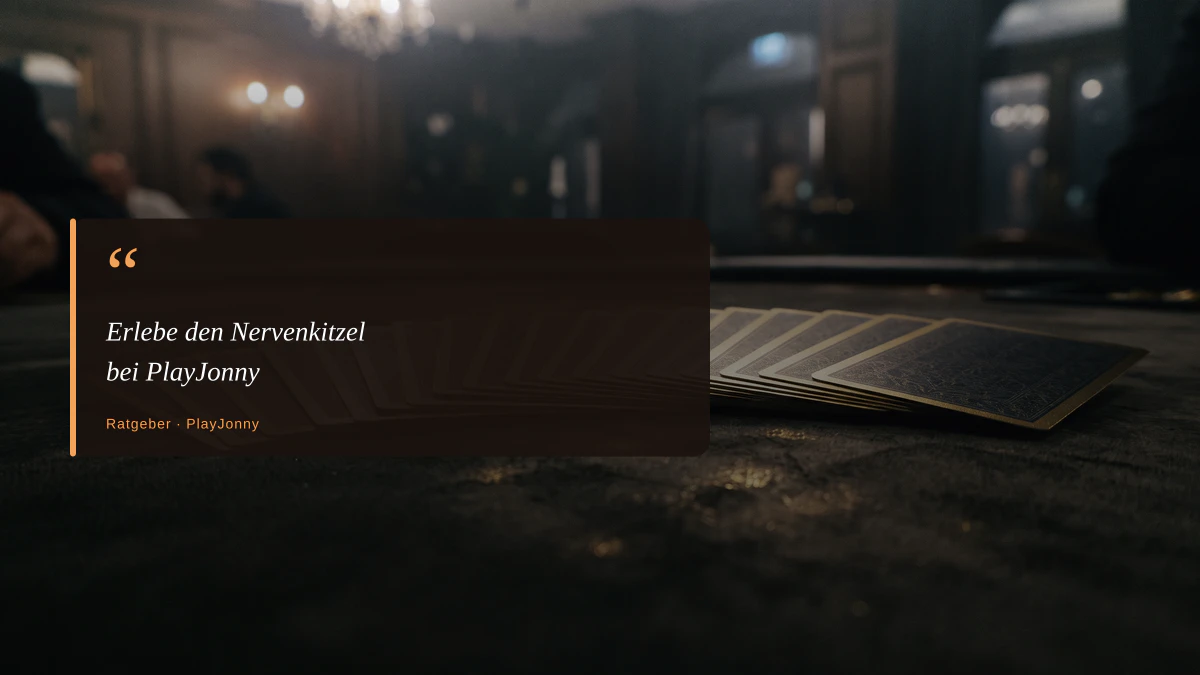 Erlebe den Nervenkitzel bei PlayJonny