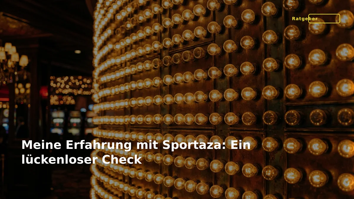 Meine Erfahrung mit Sportaza: Ein lückenloser Check