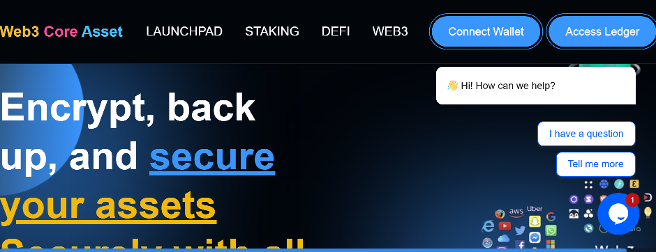 Screenshot of web3coreasset.com
