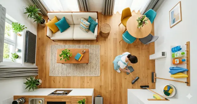 Apartamento moderno en Medellín impecablemente limpio después de un aseo profesional