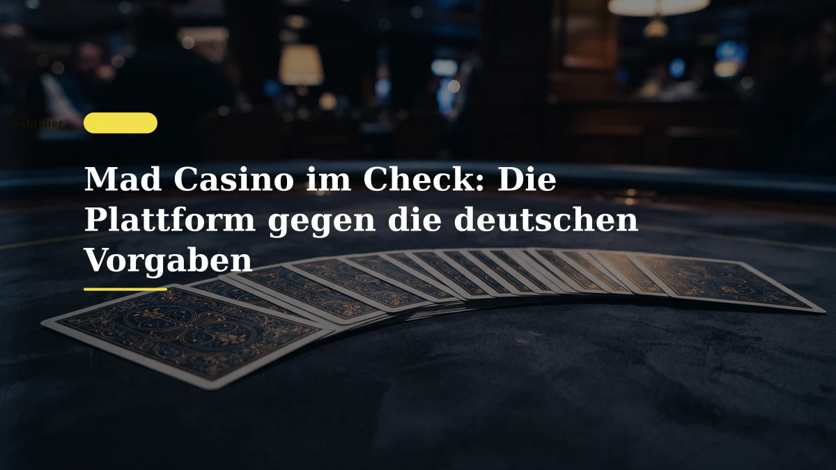 Mad Casino im Check: Die Plattform gegen die deutschen Vorgaben