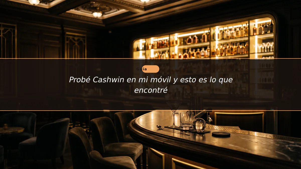 Probé Cashwin en mi móvil y esto es lo que encontré