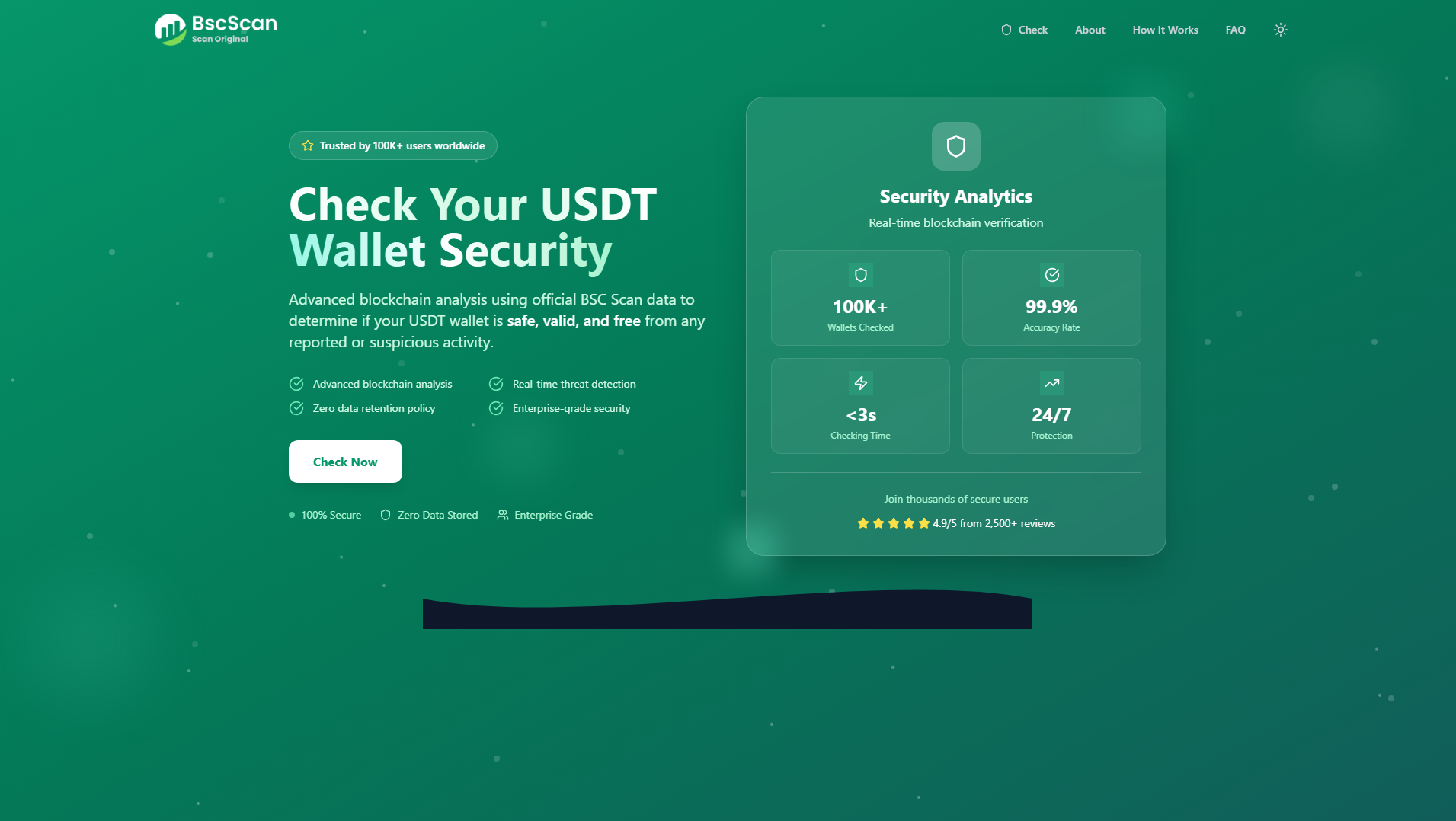 Screenshot of usdtcertificate.com
