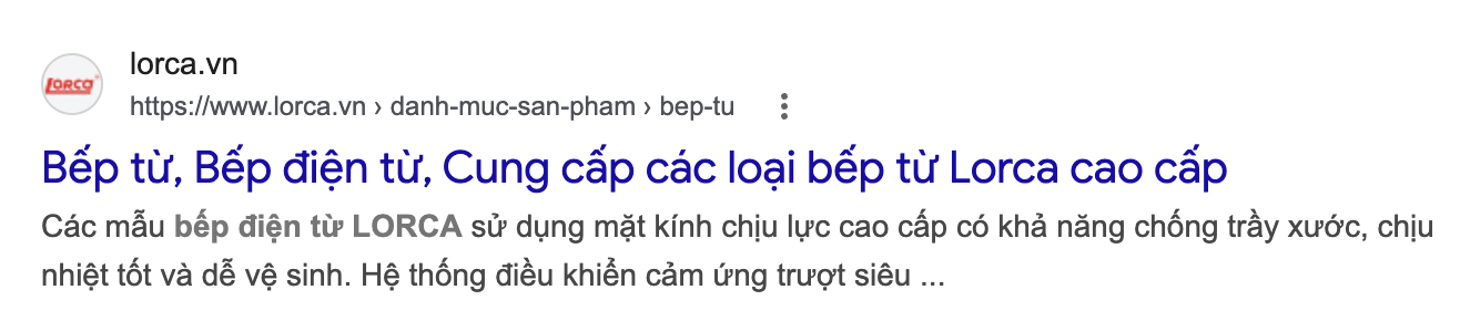 Kết quả Google cần bấm vào