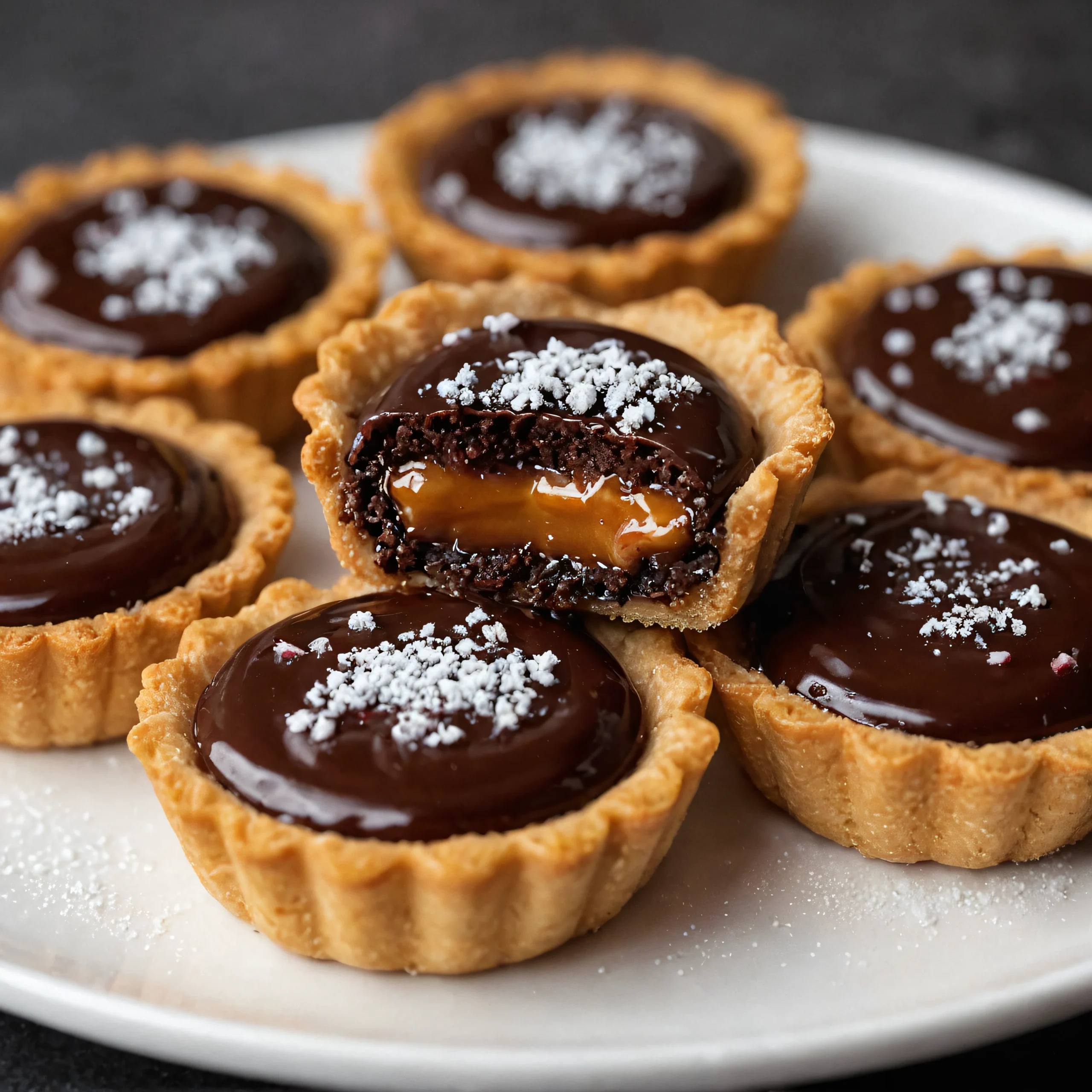 Chocolate Caramel Tartlets Recipe