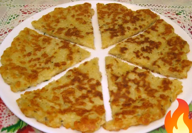 Постер Простая сырная лепешка