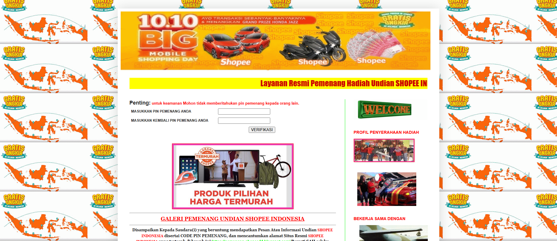 Stored capture of pemenang-shopee44.blogspot.com