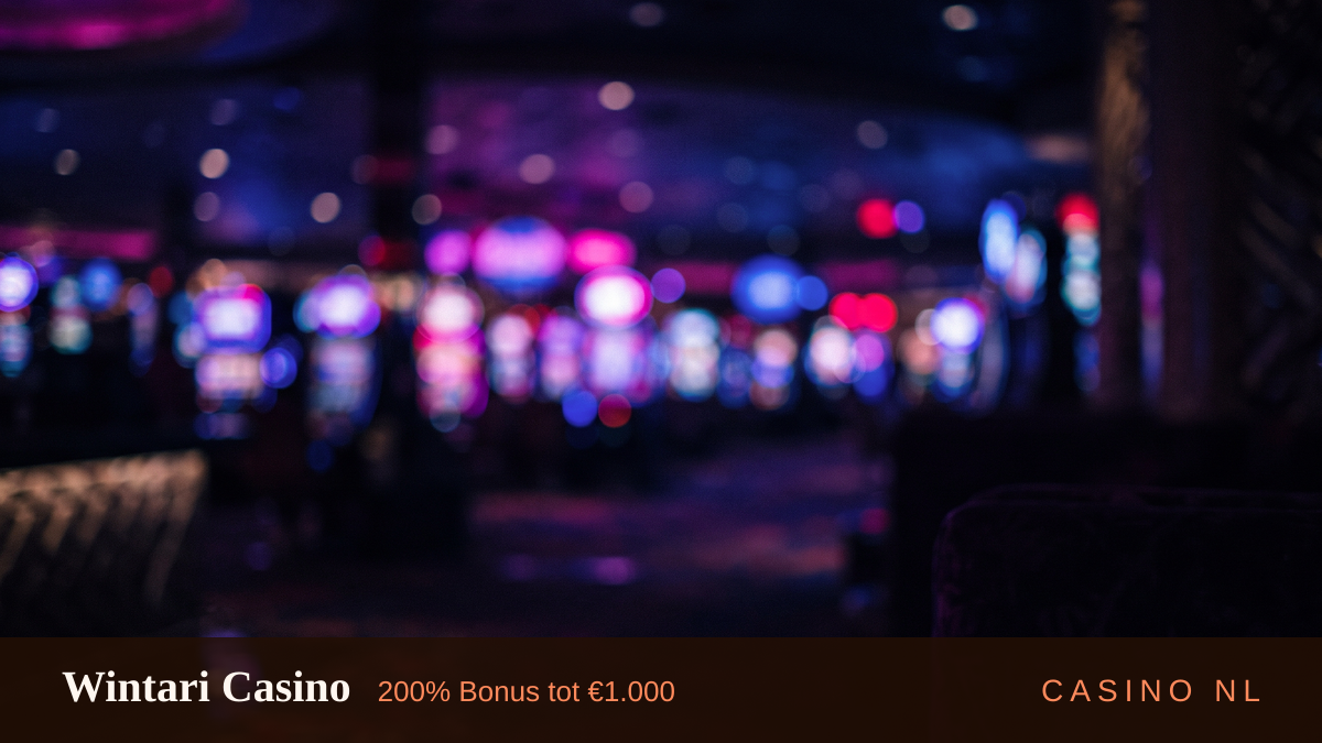 Wintari Casino — welkomstbonus 200% Bonus tot €1.000 + 250 FS, betalingen: Visa, Mastercard, iDEAL, Google Pay, Revolut