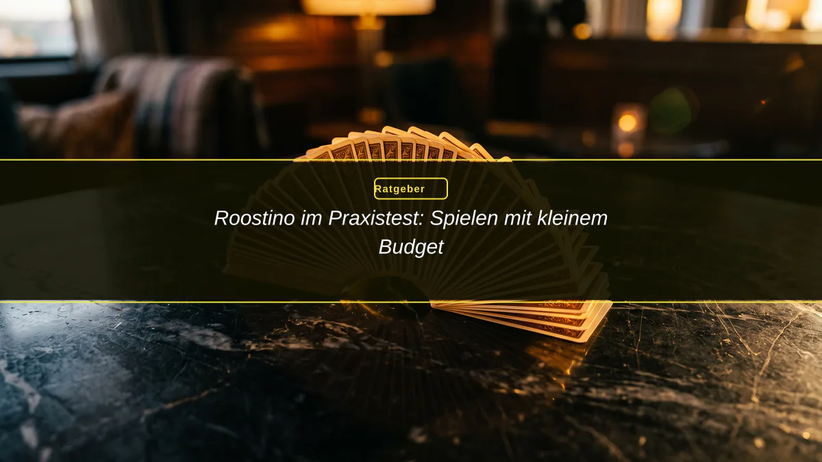 Roostino im Praxistest: Spielen mit kleinem Budget